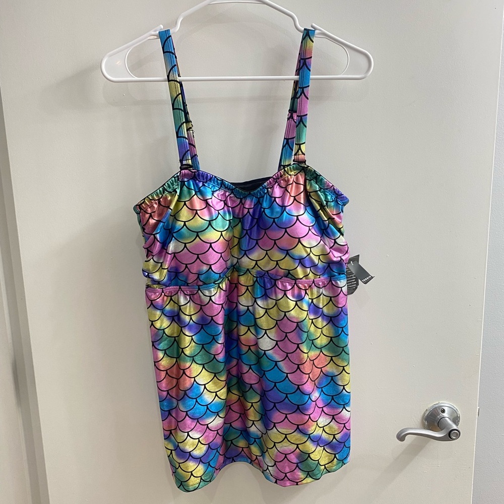 TORRID MERMAID TANKINI TOP SWIMSUIT 2X